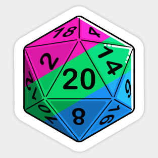 Ply Pride d20 Sticker